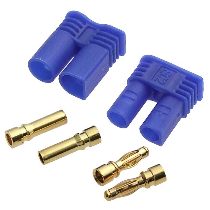 Коннектор 2pin EC3 M+F 12V, 30A, для RC моделей