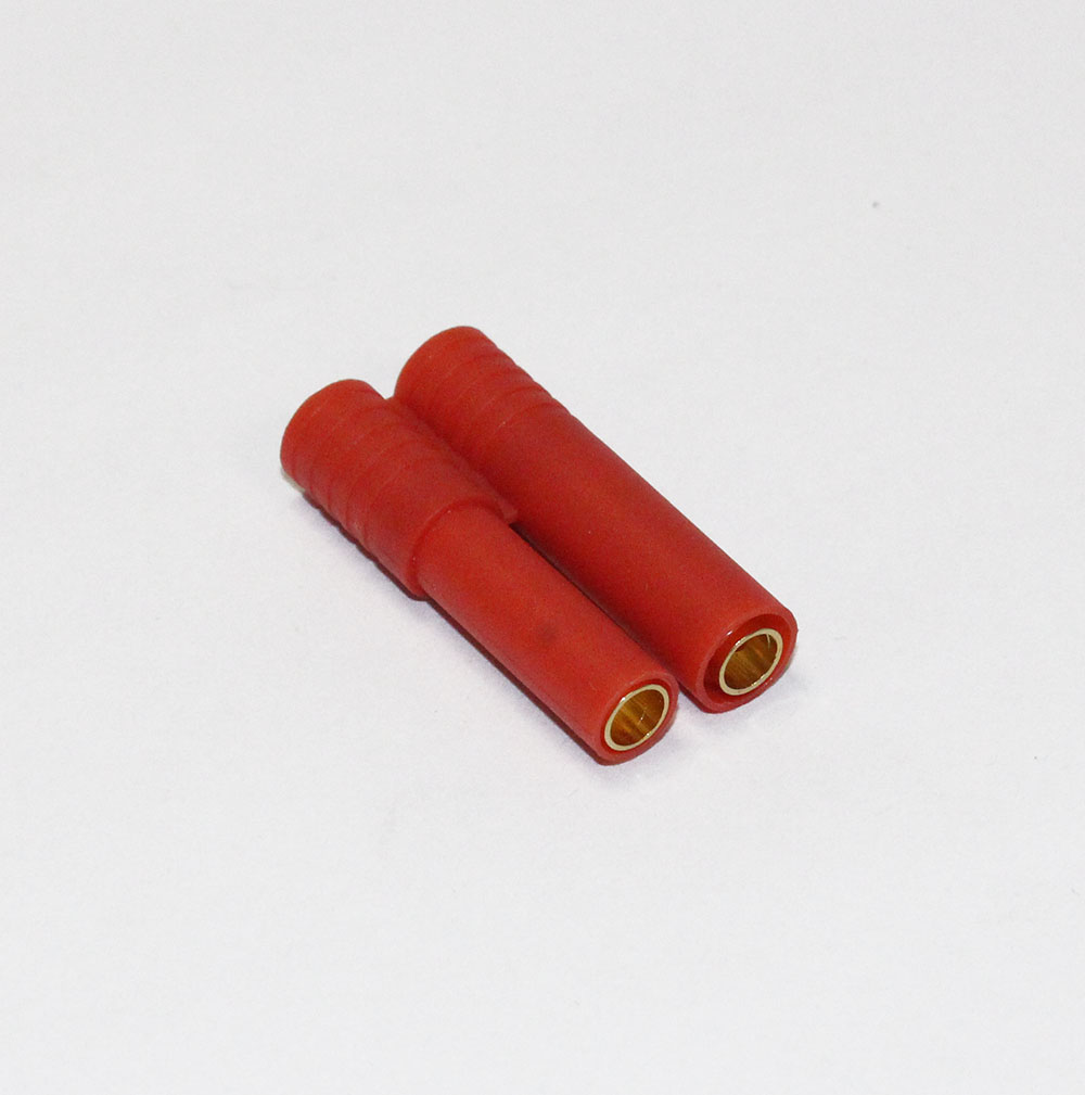Разъём питания: 'Banana' 50A/80A-макс, 10-12AWG [3.5-5.0мм?] штекер-гнездо, комплект, для RC моделей