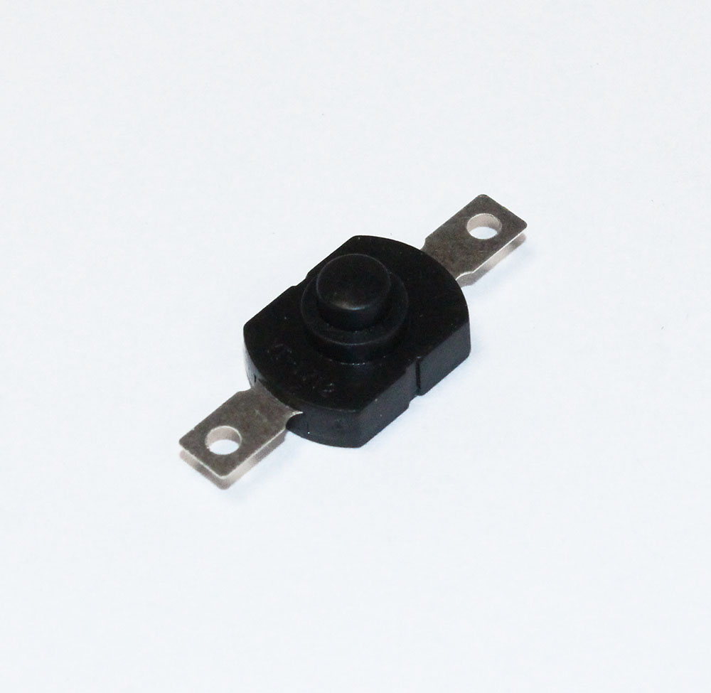 Микрокнопка с фиксацией 2pin PBS-101G1, 1,5A 250V on-off 12*17*10мм круглая черная KAN
