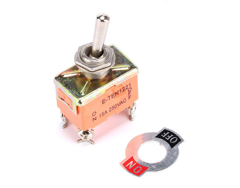 Тумблер E-TEN-201 (1221) 4pin 250V 10А ON-OFF