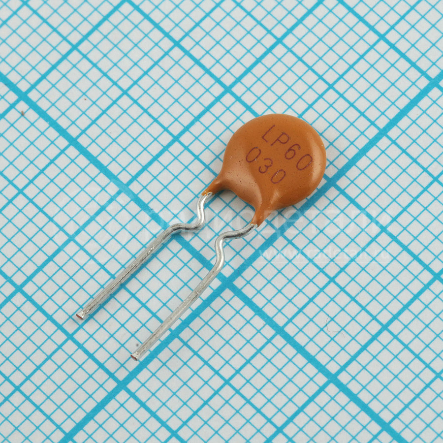 Предохранитель JK60-030 (R60-030) 60V 0,3A самовосстанавливающийся