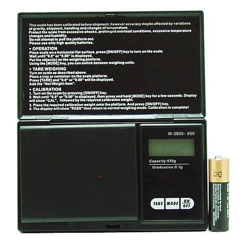 Весы электронные 100g / 0,01г с крышкой черн 016-1