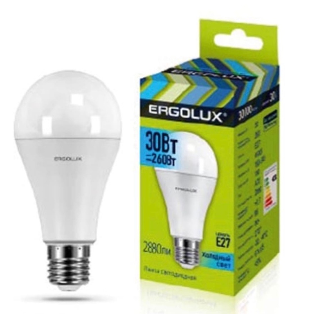 Лампа светодиодная Ergolux A70 30Вт E27 4500K 180-240В ЛОН
