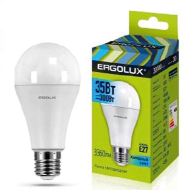 Лампа светодиодная Ergolux A70 35Вт E27 4500K 180-240В ЛОН