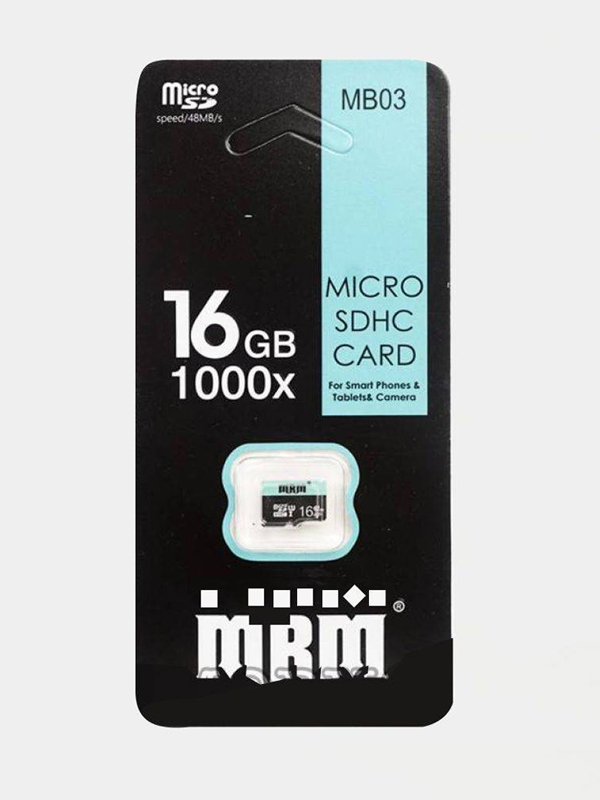 Карта памяти MRM МВ03 micro SDHC 16Gb class 10, без адаптера