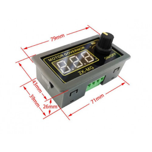 Модуль: Регулятор скорости мотора (ШИМ) DC = 5-30V, P = 150W 5A дисплей, энкодер, ZK-MG