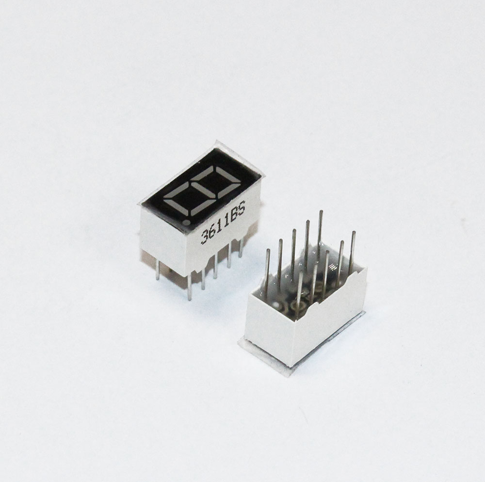 Индикатор LED: 1 знак 14*7,5*8,5мм КРАСНЫЙ, общий катод, KEM-3611BS, 10pin