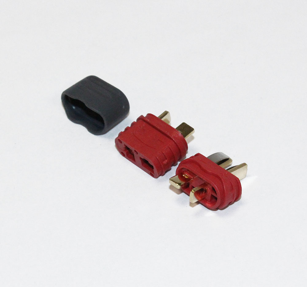 Разъём питания: 'AM1015E' M+F (25A [50A-макс], 12 AWG), 2х конт.штекер-гнездо, комплект, для RC моделей