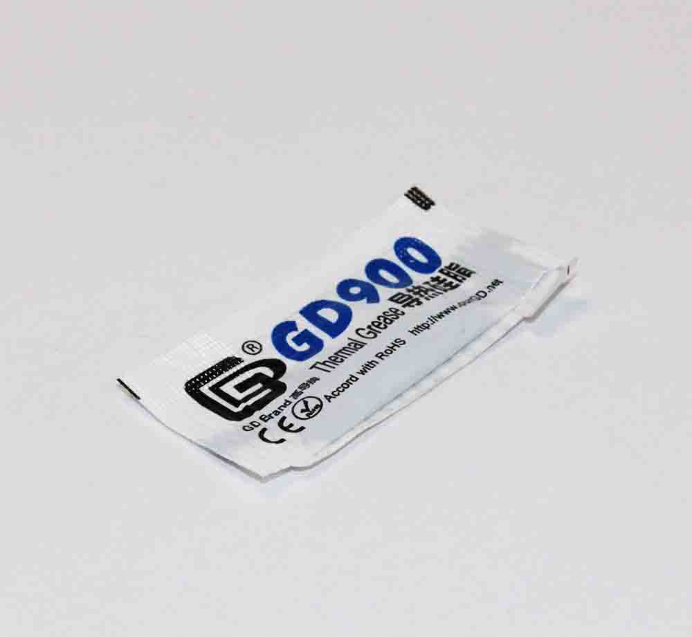 Термопаста 'GD900' 0.5гр; ? = 4.8 Вт/м-К, R(t°) = 0.108м2·°C/Вт, t = -50;+240°C пакет