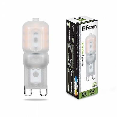 Лампа светодиодная Feron LB-430 5Вт G9 230В 4000K