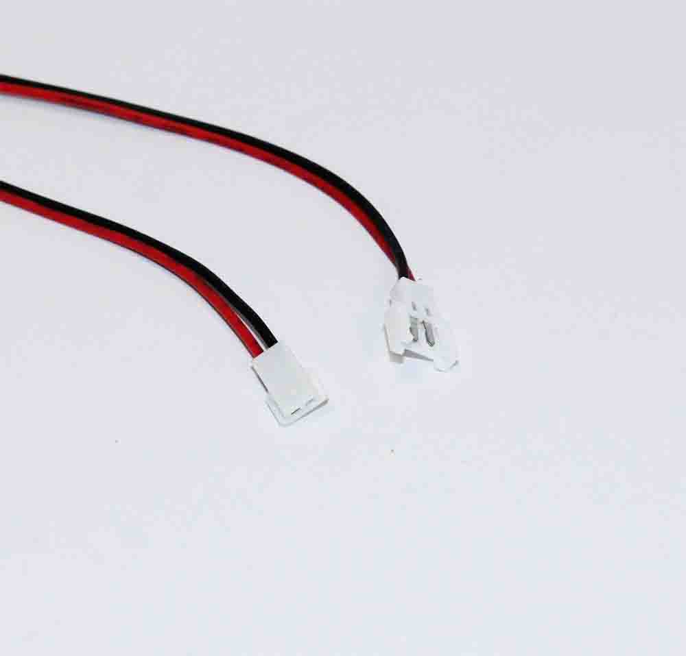 Коннектор 2pin с проводами 150мм (шт+гн)  XH2.54 AWG26 2*0,12мм2