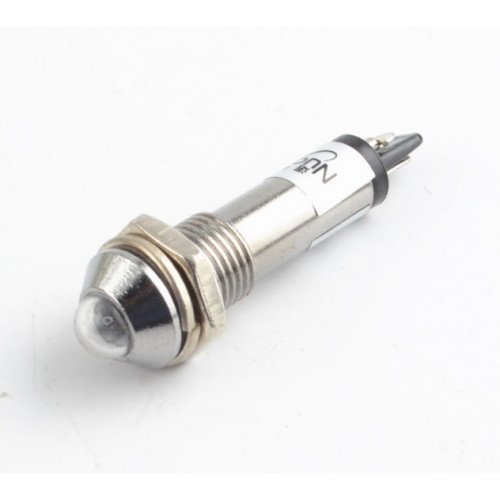 Лампочка индикатор. 220V XD8-1W 8мм VAC БЕЛЫЙ