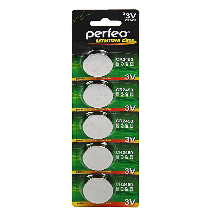 Элемент питания Perfeo CR2450 3V 220mAh, 1шт