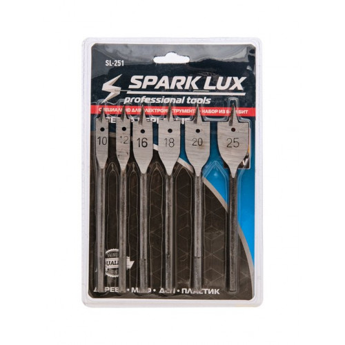 Набор сверл перьевых SPARK LUX SL-251 6 предм (10-12-16-18-20-25мм) бл