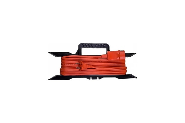 Сетевой удлинитель 1гн 10м КГ 2*1 б/з 2,2кВт 'DOMTOK', морозостойкий, рамка