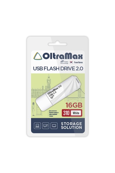 Карта памяти  OltraMax USB 310 64Gb красный