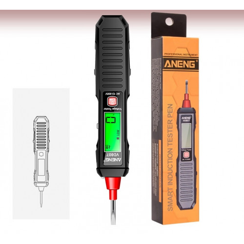 Тестер-пробник ANENG VD807 12-300V LED., со звуком - фаза / обрыв