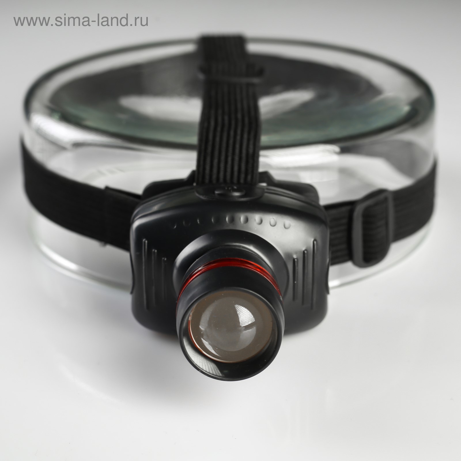 Фонарь налобный , 0,5Вт, 1LED, 6,5*5,5*4см, 3ААА, 3 режима