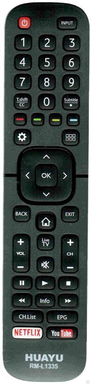Пульт универсальный RM-L1335 LCD TV DEXP, Hisense, Rolsen, Supra, Doffler, BBK, Daewoo