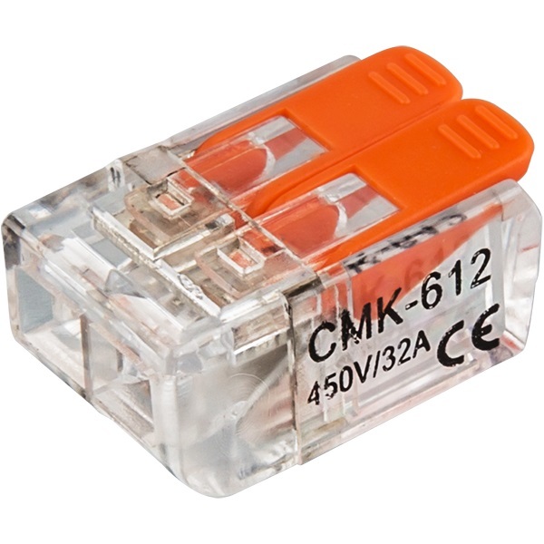 Клемма соединительная 2*(0,2-2,5мм2) 32А 400V красный NTC-R1-2-B5