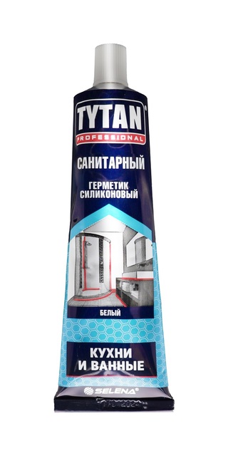 Герметик силиконовый Tytan Professional санитарный, белый, 85мл