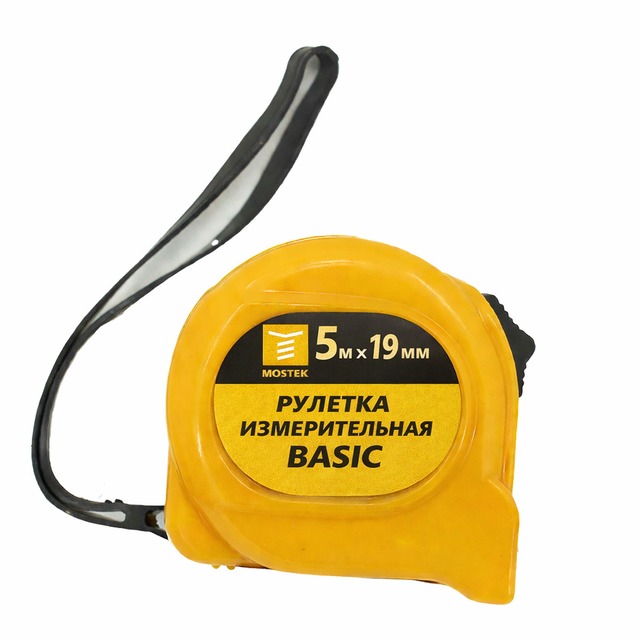 Рулетка 5м*19ммс фиксатором, MosTek
