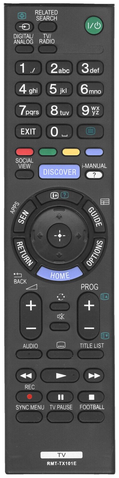 Пульт Sony RMT-TX101Е =RMT-TX101D TV-LED