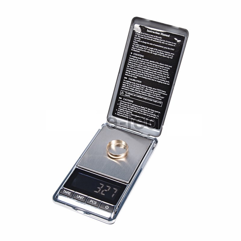 Весы электронные мини 100g / 0,01г с крышкой в чехле MH-198