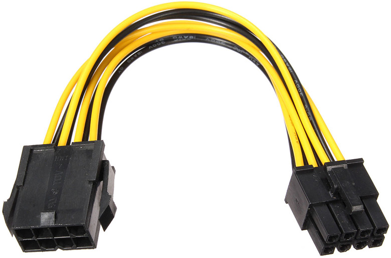 Удлинитель кабеля питания PCI-Express 6+2pin M/ PCI-Express 8pin F, 30см 'Cablexpert' CC-PSU-84