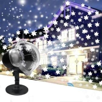 Проектор уличный LED 'Падающие снежинки'