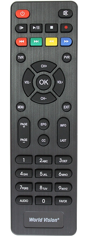 Пульт для ресивера World Vision T70, T61M, T62D, T62M DVB-T2