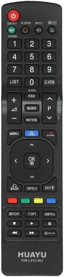 Пульт универсальный LG RM-L915 RU HUAYU Ivi, Okko LCD TV для всех LG