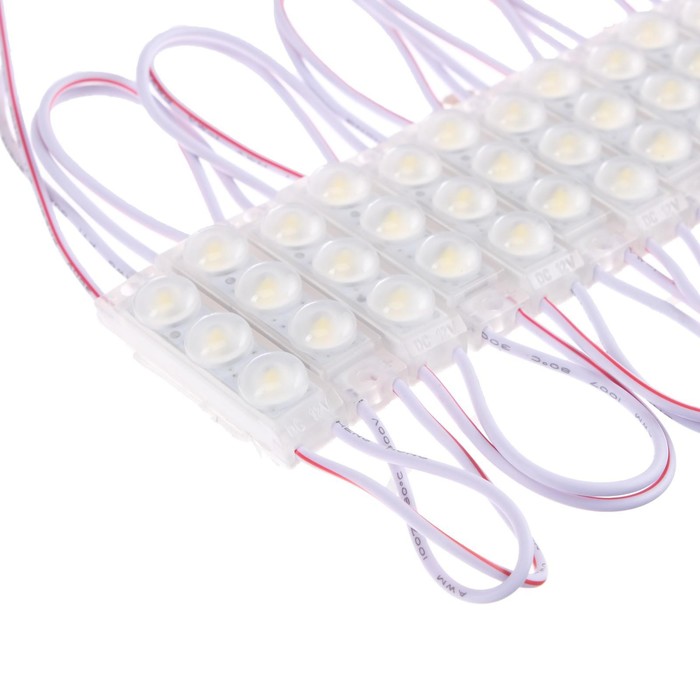 Модуль светодиодный МИНИ, 1.5 Вт, 3 LED, 135 Lm, IP65, 6500К ,12V БЕЛЫЙ