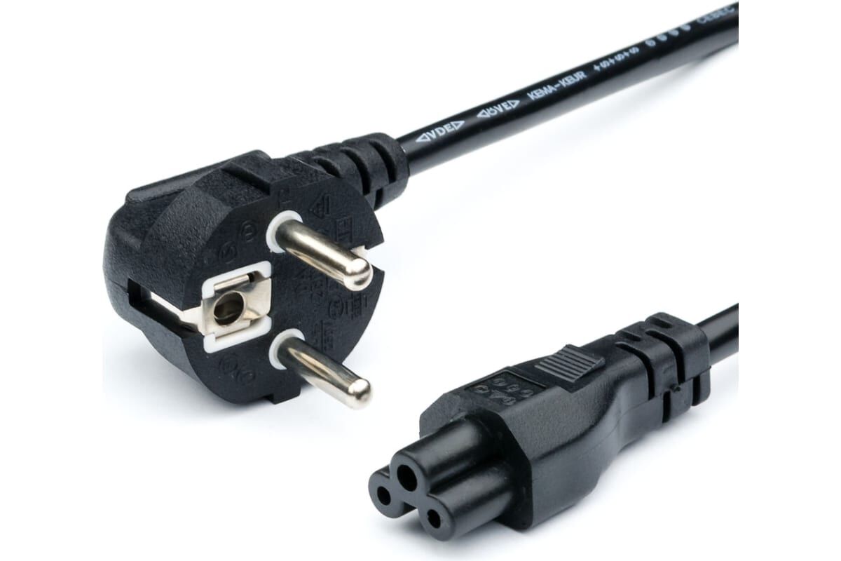 Шнур сетевой для ноутбуков 1,8м 3pin (3*0,75мм.кв)