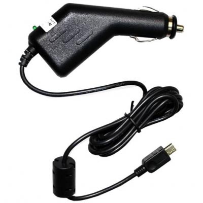 Шнур авто шт. прикуривателя - шт. mini USB (12B => 5B) 2000mAh (для видеорегистр.) 3м