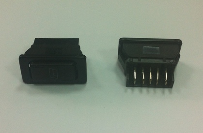 Переключатель стеклоподъемника 12V 20A , без подсветки ASW-01