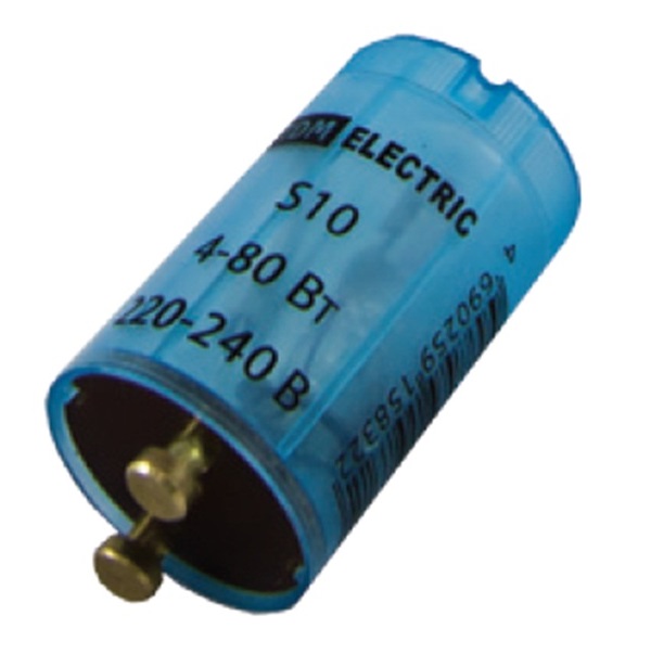 Стартер TDM S10 4-80W 220-240V контакты алюм.