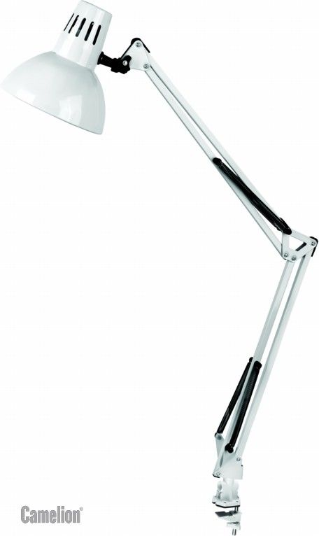 Светильник настольный Camelion KD-312 фиолет 230V 60W струбцина