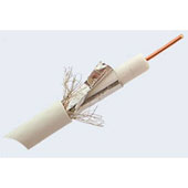 Кабель TV RG6U 75 Ом белый, уличный, морозостойкий