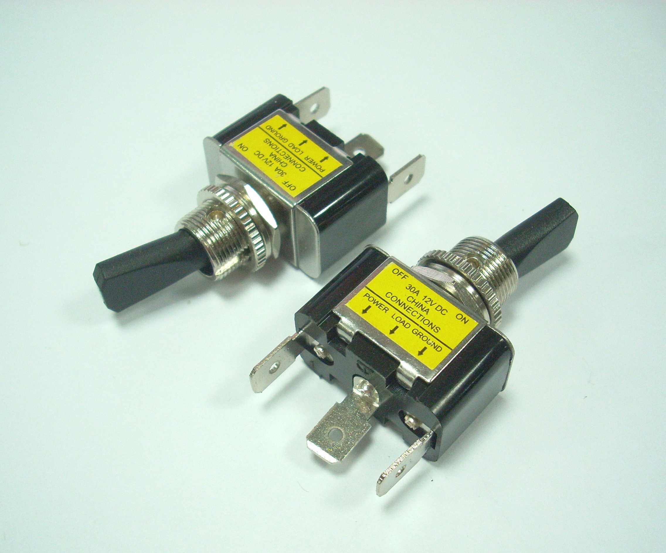 Тумблер авто с подсветкой ASW-07D-2 on-off 3pin 12V 30A светодиод