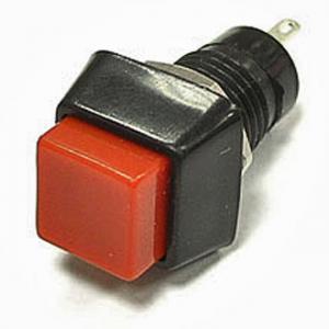 Кнопка с фикс мини PBS-21A квадратная 250В 2А
