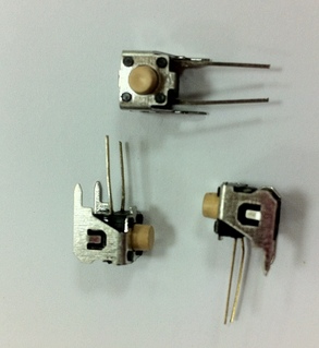 Микрокнопка 2pin 6*6мм h9мм, угл., ручка-3мм вертик.