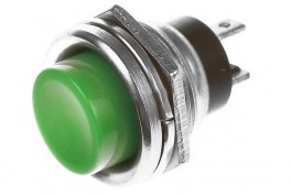 Кнопка без фиксации PBS-26B RWD-306 3A 125V круглая металл