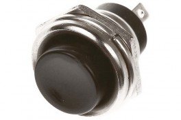 Кнопка без фиксации PBS-26B RWD-306 3A 125V круглая металл
