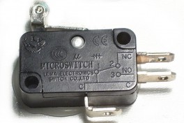 Переключатель концевой 28*15мм KW1-103-6/KW7-3 16A 250V 3-конт планка 14мм с роликом
