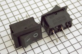 Переключатель без подсветки MRS-101A 2pin on-off 250V 3А 21*15мм RWB-201 прямоуг.