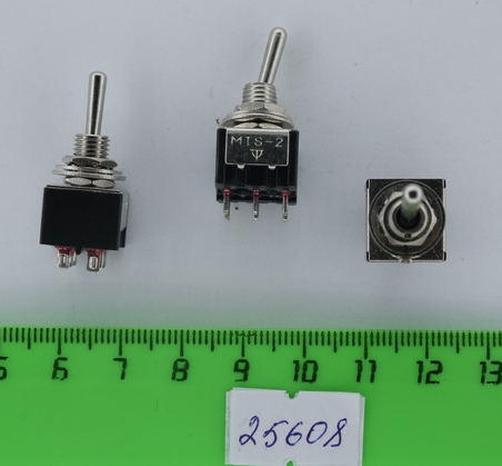 Тумблер мини MTS-202 (6pin) ON-ON 6A 125V 3А 250V