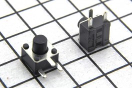 Микрокнопка 3pin 4,5*4,5мм h5мм, вертик