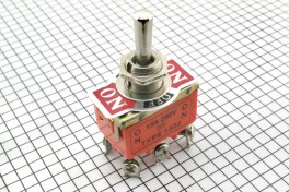 Тумблер E-TEN-203 (1322) 6pin 2 группы 250V 15А on-off-on