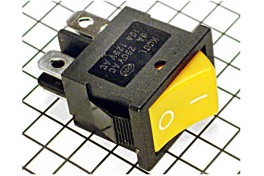 Переключатель без подсветки MRS-201-2C/KCD2-201 4pin 250V 6A 2on-off 20*13мм прямоуг.